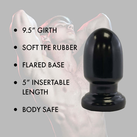 Prowler RED Thud 5 inch Anal Plug Black alongside product features and specifications.