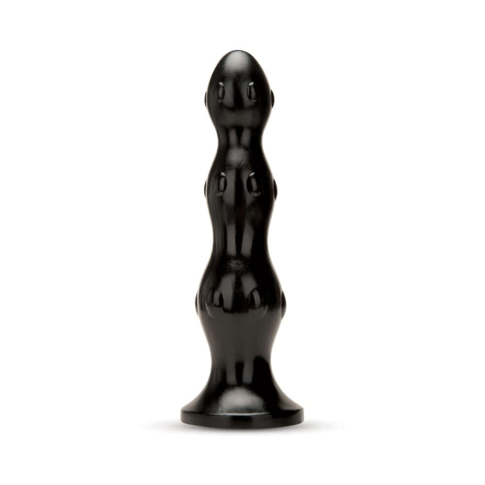 Prowler RED Beaded Textured Triple Plug Black, designed for progressive stimulation with a unique triple-beaded structure.