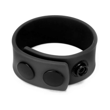 Prowler RED Silicone Cock Strap Black showcasing its sleek black design and durable silicone construction.