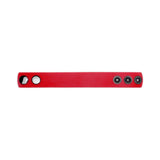 Prowler RED Silicone Cock Strap Red in vibrant red color with fasteners, designed for comfort and support.