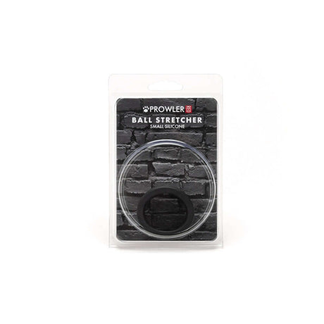 Prowler RED Silicone Ball Stretcher Black S packaging on a gray brick background.