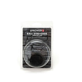 Prowler RED Silicone Ball Stretcher Black L packaging for comfortable and flexible fit in premium body-safe silicone.