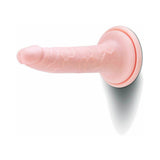 Prowler RED Ultra Cock 7 inch Realistic Dildo Vanilla displayed at an angle with lifelike detail and texture.