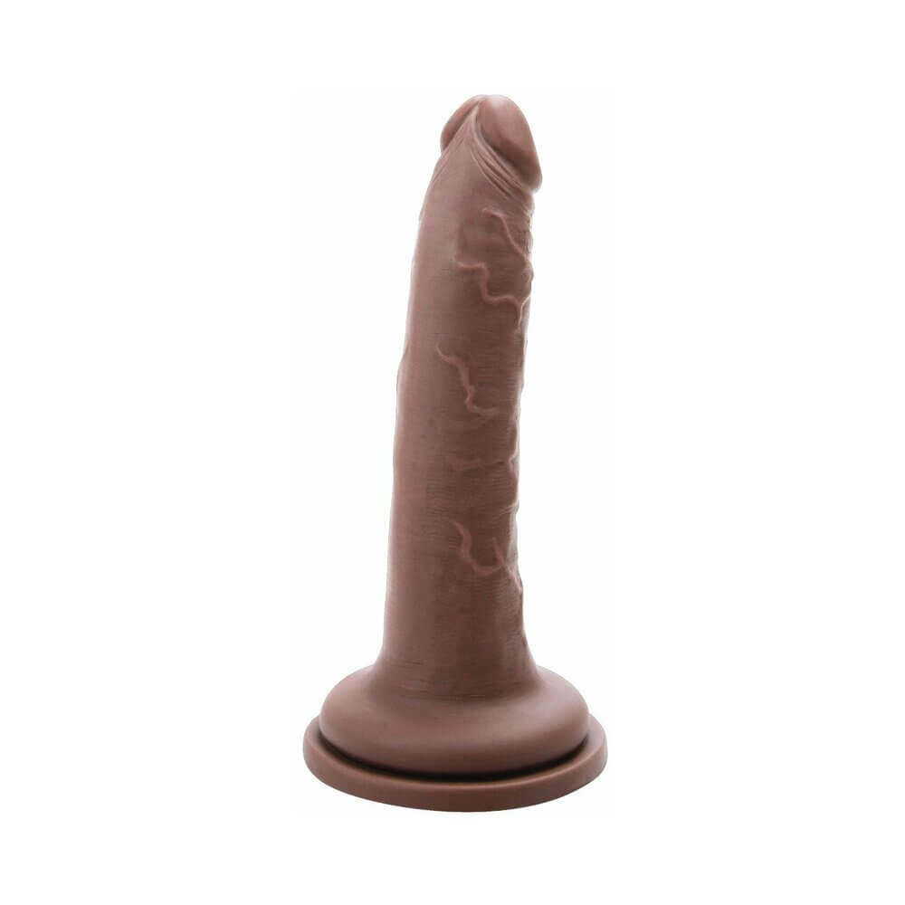 Prowler RED Ultra Cock 7 inch Realistic Dildo Caramel featuring lifelike details and a natural appearance.