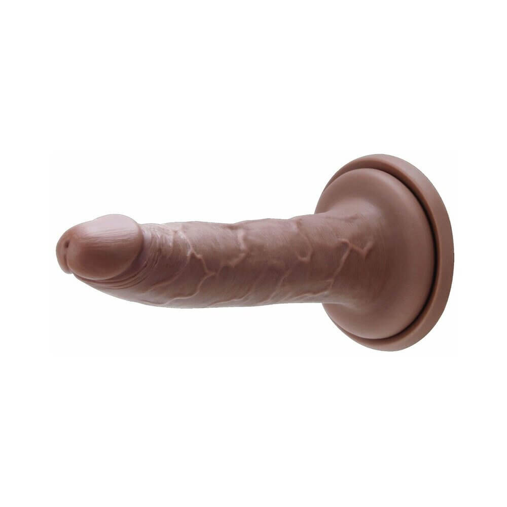Prowler RED Ultra Cock 7 inch Realistic Dildo Caramel shown in a realistic design with lifelike details and a warm caramel color.
