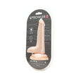 Prowler RED Ultra Cock 6 inch Dual Density Dildo with Balls Vanilla packaging featuring a realistic design.