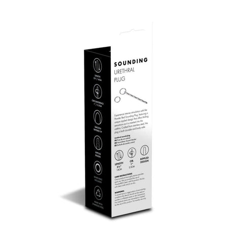 Prowler RED Sound Urethral Plug packaging showcasing features and design for urethral stimulation.