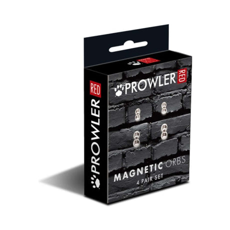 Prowler RED Magnetic Orbs 4-Pair Set packaging featuring sleek design and modern branding.
