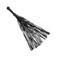 Prowler RED Flogger 26 inches Black with sleek black design for controlled sensation play.
