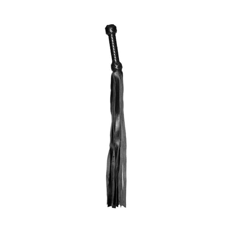 Prowler RED Flogger 26 inches Black, sleek black impact accessory for controlled sensation play.