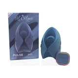 Hot Octopuss Pulse Duo Remote Control Vibrating Stroker Blue with packaging and remote control for couples' pleasure.
