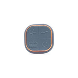 Hot Octopuss Pulse Duo Remote Control Vibrating Stroker Blue remote control with icons for couples' pleasure.