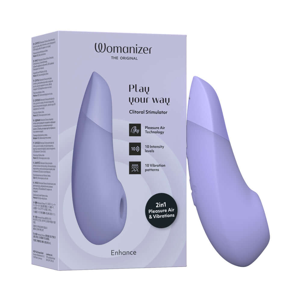 Womanizer Enhance Rechargeable Silicone Clitoral Stimulator - Lilac