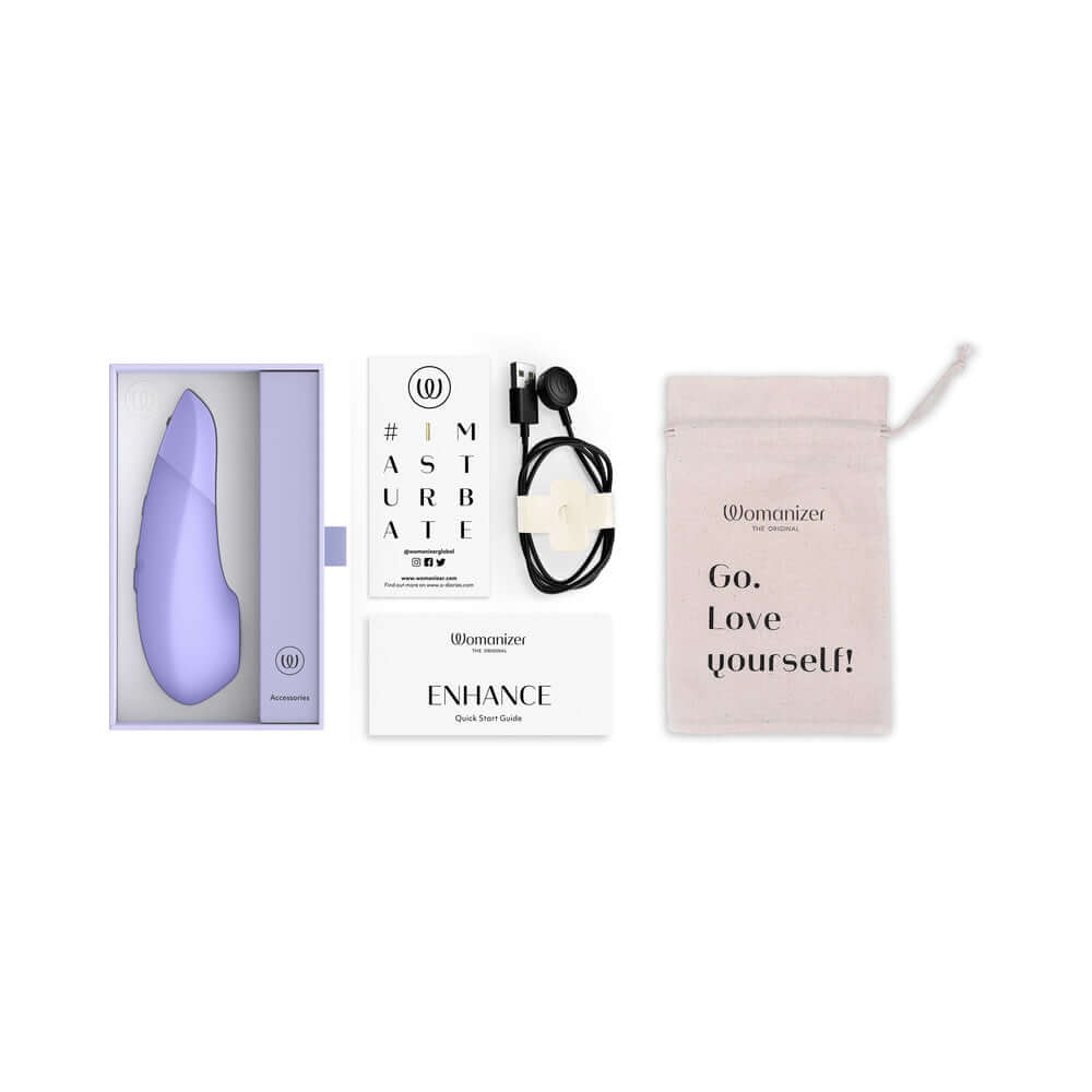 Womanizer Enhance Rechargeable Silicone Clitoral Stimulator - Lilac