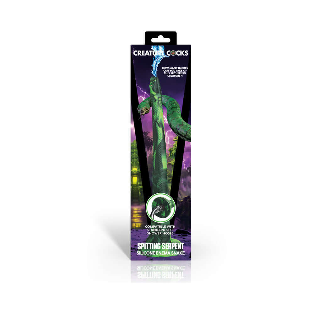Creature Cocks Spitting Serpent Silicone Enema Snake