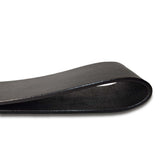 Prowler RED Leather & Wood Flapper Paddle showing the sleek leather design and smooth curves.