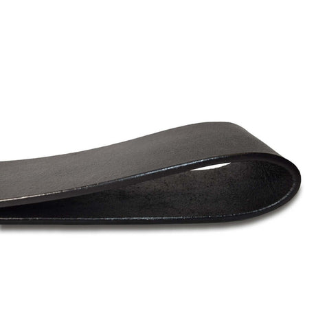 Prowler RED Leather & Wood Flapper Paddle showing the sleek leather design and smooth curves.