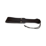 Prowler RED Leather Paddle Black S with durable leather construction and sleek black finish, designed for controlled impact.