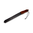 Prowler RED Leather & Wood Studded Paddle designed for impactful play with a durable leather and wooden handle.