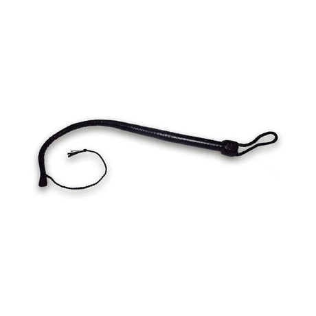 Prowler RED Turkish Knot Whip Black 2 feet designed for sensation play with a traditional knot design.