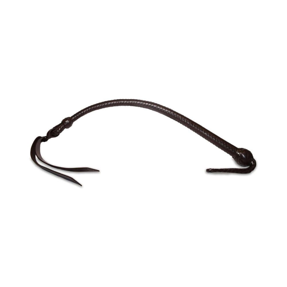 Prowler RED Leather Whip Brown, a premium impact play accessory made from high-quality leather for durability and flexibility.