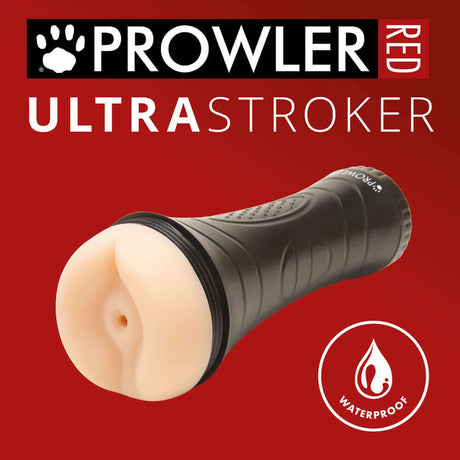 Prowler RED Manhole Ultra Stroker with detailed texture and waterproof design for intense stimulation.