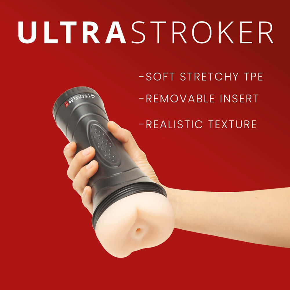 Prowler RED Manhole Ultra Stroker with soft stretchy TPE and realistic texture for enhanced pleasure.