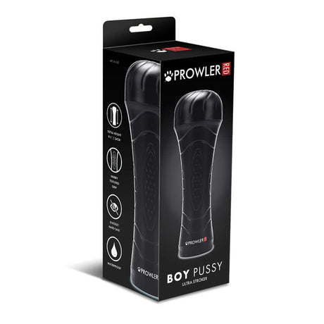 Prowler RED Boy Pussy Ultra Stroker product packaging showcasing its unique design and features.