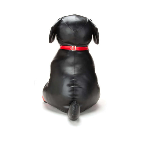 Prowler RED Captain Chains L black dog figure with red collar, viewed from the back.