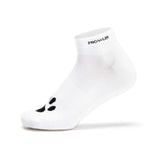 Prowler RED Ankle Sock Cum Dump, white ankle sock with black paw print design, showcasing soft and breathable material.