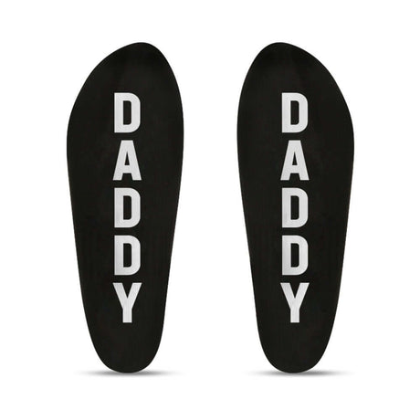 Prowler RED Ankle Sock Daddy featuring bold 'DADDY' text on a stylish black background.