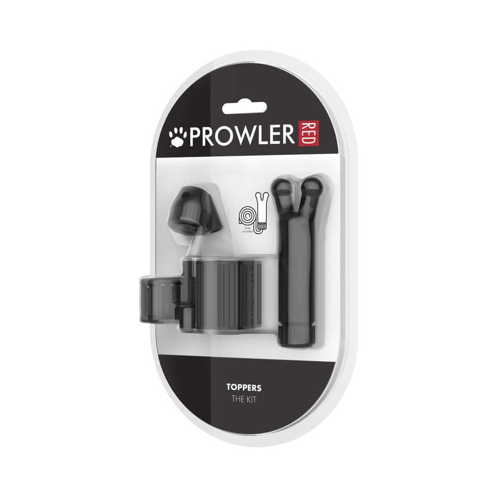 Prowler RED Toppers The Kit Black accessory set featuring interchangeable toppers for enhanced intimate play.
