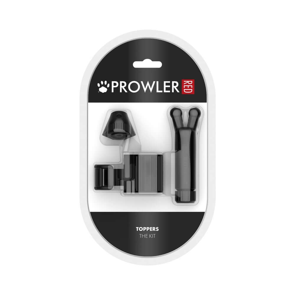 Prowler RED Toppers The Kit Black versatile accessory set with multiple interchangeable toppers for intimate play.