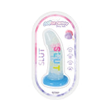 Cotton Candy Dirty Talk Slut 6 inches Silicone Dildo