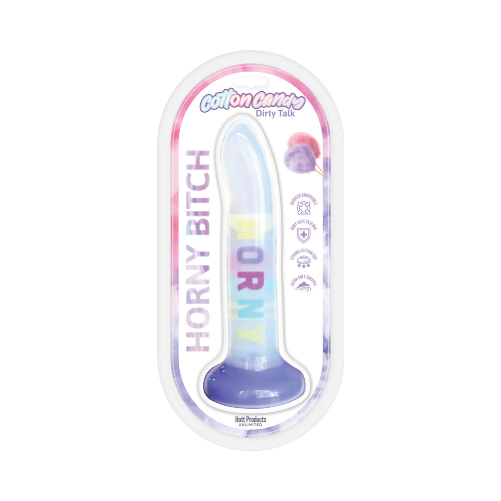 Cotton Candy Dirty Talk Horny Bitch 8 inches Silicone Dildo