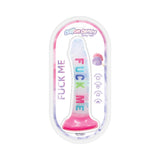 Cotton Candy Dirty Talk Fuck Me 8 inches Silicone Dildo