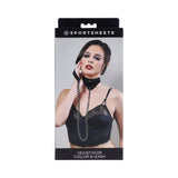 Sportsheets Velvet Noir Collar & Leash