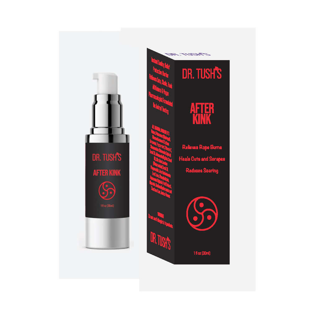 Dr Tushs After Kink 1 Oz cooling aftercare gel for soothing skin after BDSM play.