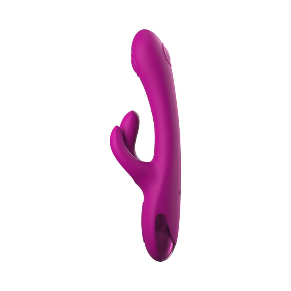 JimmyJane Touch-Me Pro Rabbit Vibrator in vibrant purple color showcasing its sleek design and dual-action features.