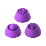 Different silicone attachments for the Fantasy for Her IntiMotion Pulse Pro Massager, designed for targeted pleasure.