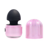 Evolved Vacation Vibes Vibrating Massager Pink Black with stylish textured lid and soft silicone head.