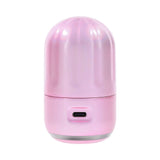 Evolved Vacation Vibes Vibrating Massager Pink Black in a stylish pink-pearl canister with textured lid.