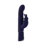 Evolved Big Deal Rabbit Vibrator Purple side view showcasing its girthy design and dual motors for enhanced pleasure.