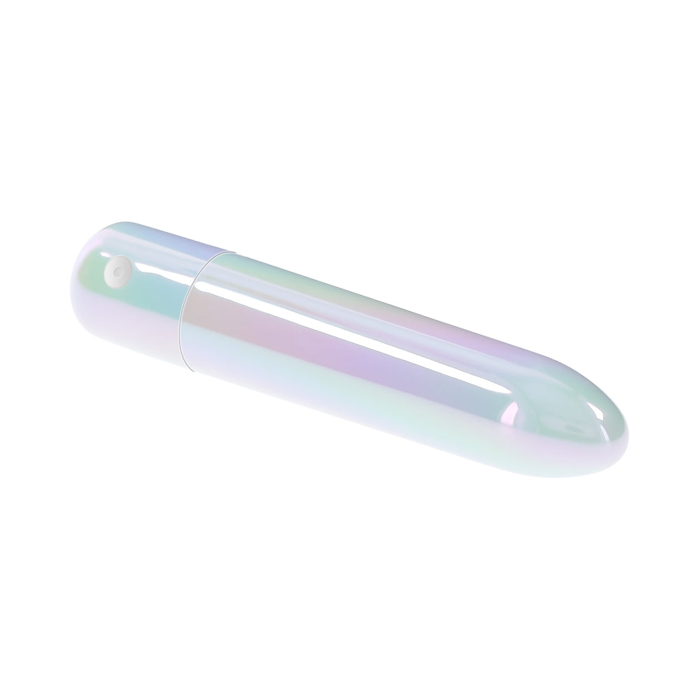 Evolved Easy Does It Vibrator Iridescent bullet vibrator with a pearly finish.