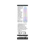 Evolved Easy Does It Vibrator Iridescent packaging featuring key features and warranty details.