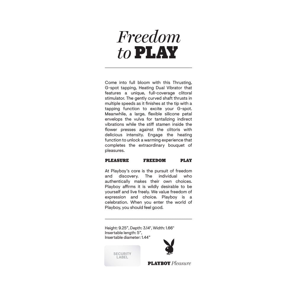 Playboy In Bloom Sky Rabbit Vibrator