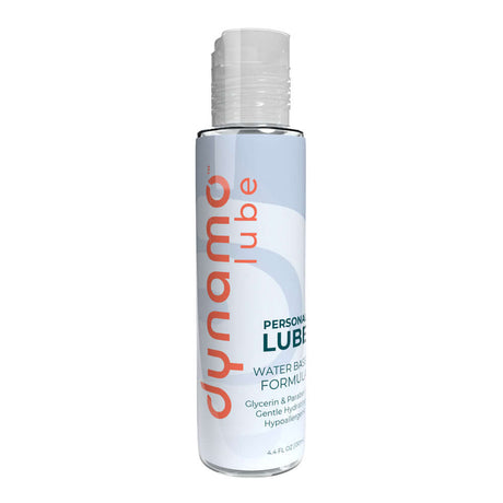 Dynamo Lube Water-based Formula 4.4 Oz personal lubricant bottle for smooth, comfortable glide and hydration.