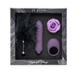 Je Joue Midnight Magic Duet Bullet Vibrator with Mio Ring elegant gift set featuring vibrator and accessories.