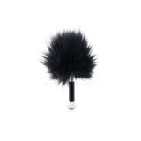 Je Joue Midnight Magic Duet Bullet Vibrator with Mio Ring accessory, featuring a soft black feathered end.