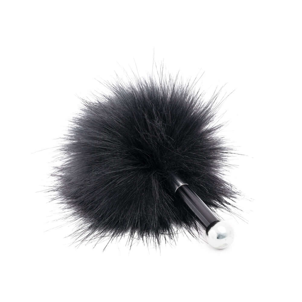 Je Joue Midnight Magic Duet Bullet Vibrator with Mio Ring luxury feather tickler for sensual pleasure.